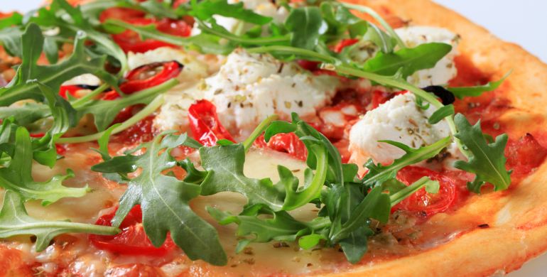 Bild på en pizza